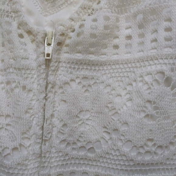 Maurices White Crochet Floral Print Summer Dress - Picture 8 of 8